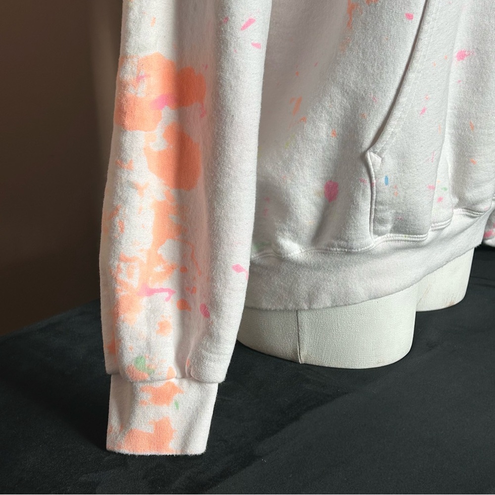 Hanes White 'Life in Color' Hoodie - Picture 3 of 8